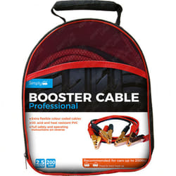 Heavy Duty 200AMP Pro Car Van Truck Jump Start Leads Booster Cables 2.5m
