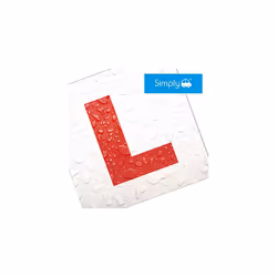 Simply TL1000 Pack of 2, Fully Magnetic Car L-Plates, Twin Pack for Learning Drivers, Easy to Attach & Remove, Strong Magnetic Backs for Vehicles ,