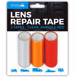 Simply 2250 Lens Tape, Red/Clear/Amber