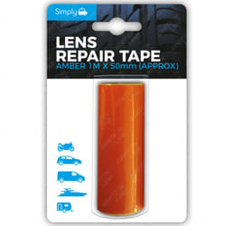 Simply Car Lens Repair Tape Amber Headlight Break Side Indicator Light 1M x 50mm