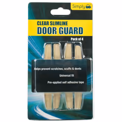 Simply Clear Slimline Car Door Guards Protector Scratch Preventer (Pack Of 4)