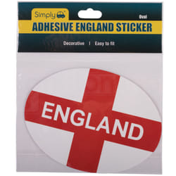 Adhesive St George England Flag Oval Car Sticker Bumper European Travel Abroad