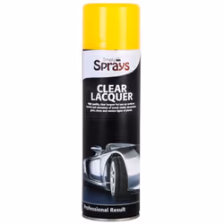 Simply Clear Lacquer Spray Coating Metal Wood Glass Plastic Aluminium 500ml