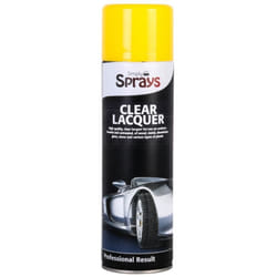 Simply Clear Lacquer Spray Coating Metal Wood Glass Plastic Aluminium 500ml