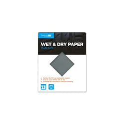WD1500 Wet Dry Polishing Paper 1500 Grit Pack of 25 230mm x 280mm Perfect for DIY Car Bodywork Repairs Machine Manual Sanding Furniture and Home
