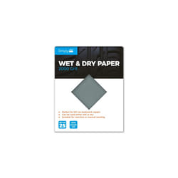 WD2000 Wet & Dry Polishing Paper 2000 Grit, Pack of 25, 230mm x 280mm, Perfect for DIY Car Bodywork Repairs, Machine, Manual Sanding, Furniture and
