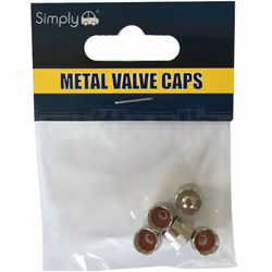 5 X Metal Schrader Car Van Motorbike Valve Dust Caps Classic Stainless Steel