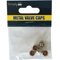 5 X Metal Schrader Car Van Motorbike Valve Dust Caps Classic Stainless Steel