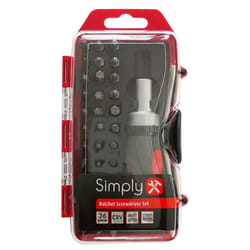 Tools BSCR01 36 in 1 Precision Ratchet Screwdriver Set, Variety Range and Value added Storage Multi-functional Tool , Black