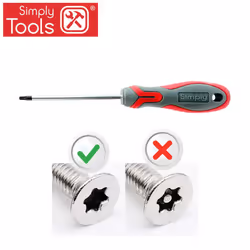 T20 Torx Head Screwdriver with Greater Strength and Durability, Extra Grip on The Screws Head
