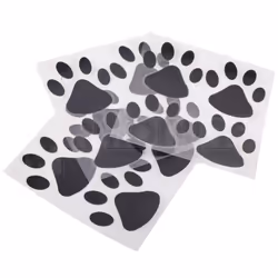 Pack Of 12 Dog Foot Paws Print Car Vinyl Sticker Cute Accessory Decal Window