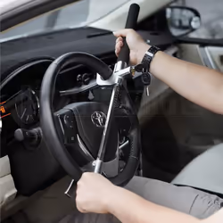 Car Security Heavy Duty Steering Wheel Lock Immobiliser Anti Theft Clamp 3 Keys