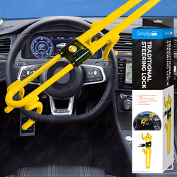 Heavy Duty Car Steering Wheel Lock Bar Hook Anti Theft Protection Safety