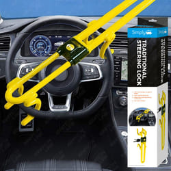 Heavy Duty Car Steering Wheel Lock Bar Hook Anti Theft Protection Safety