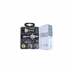 Simply ETK1 Europe Travel Kit. 7 Piece Set includes Warning Triangle, Reflective Vest, Headlight Beam Converters, UK Plate, Bulb Kit and FIRST Aid Kit