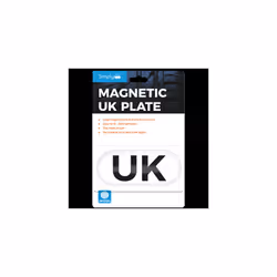 Simply Auto Magnetic UK Plate Oval Sticker Sign Badge GB Plate Europe Travel Car
