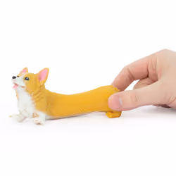 Keycraft Squidgy Corgi Stretchy toy figure