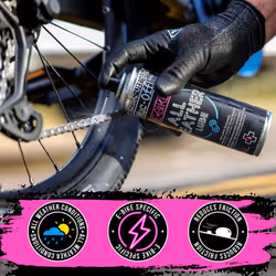 Muc-Off eBike All-Weather Chain Lube, 250ml - Bike Lube, Bike Chain Oil, Chain Wax for Dry Weather Conditions - Bike Lubricant for Electric Bikes