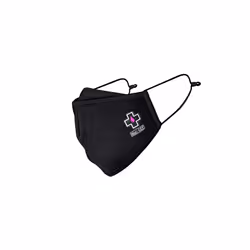 Muc-Off Filth Black Face Mask, Large - Reusable Face Mask with Filter, Washable Face Covering - Adjustable Cotton Mask for Me ...