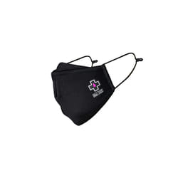 Muc-Off Filth Black Face Mask, Large - Reusable Face Mask with Filter, Washable Face Covering - Adjustable Cotton Mask for Men and Women