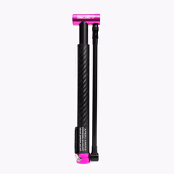 Muc-Off AirMach Carbon, Floor air pump, Bicycle, Black, T-type grip, 8.96 bar, Aluminium