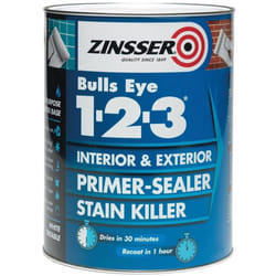 Zinsser Bulls Eye 123 Primer Sealer Stain Block Killer Interior/Exterior 5L