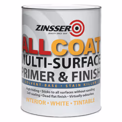 Zinsser AllCoat Solvent Based Stain Killer Paint 1L