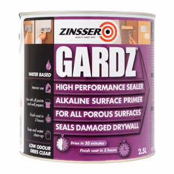 Zinsser Gardz Alkaline Primer Porous Sealer Paint 2.5l