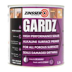Zinsser Gardz Alkaline Primer Porous Sealer Paint 2.5l