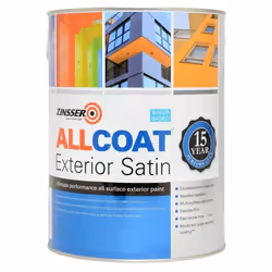 Zinsser Allcoat Exterior Satin 15 Year WB Anthracite Grey RAL 7016 2.5L