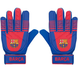 FC Barcelona Official Football Gift Kids Youths Goalkeeper Goalie Gloves - Blue BARCA, Youths: 10-16yrs