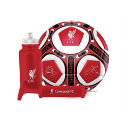 Liverpool FC Team Merchandise Football Signature Ball Bottle Pump Gift Set 500ml