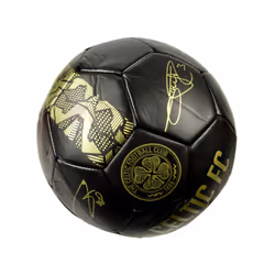 Celtic FC Phantom Black Gold Football Size 5
