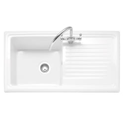 Caple WIL100 kitchen sink Top-mounted sink Rectangular Ceramic