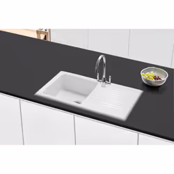 Caple WIL100 kitchen sink Top-mounted sink Rectangular Ceramic