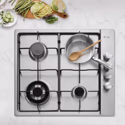 Caple C706G hob Stainless steel Built-in 58 cm Gas 4 zone(s)