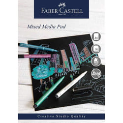 Faber Castell A4 Creative Studio Mixed Media Pad 250gsm  30 Sheets - Black