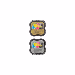 Docrafts Metallic Ink Pad, Pack of 2, Metallic Gold/Silver