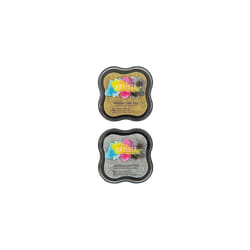 Docrafts Metallic Ink Pad, Pack of 2, Metallic Gold/Silver