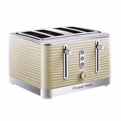 Russell Hobbs Inspire, 4 slice(s), Cream, Plastic, Stainless steel, Buttons, Rotary