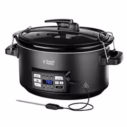 Russell Hobbs Sous Vide Slow Cooker, 6.5 L, Black, Buttons, 8 person(s), 38 °C, 91 °C