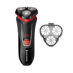 Remington R4 Mens Electric Rotary Shaver (Dry Shave, Cordless, 40min usage, 16hr charge, Pivoting neck, Pop up detail trimmer, 3 Day Stubble