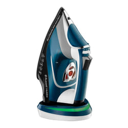 Russell Hobbs Cordless Steam Iron with One Temp Technology, Fast 6 second charge, Ceramic soleplate, 210g Steam Shot, 2600W, 26020
