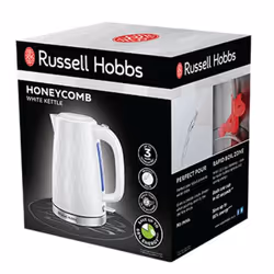 Russell Hobbs Honeycomb electric kettle 1.7 L 3000 W White