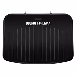 George Foreman 25820, Black, Rectangular, Hinged lid