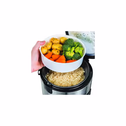 Russell Hobbs 27080-56 Rice Cooker 2800 g, Steam Basket, Lockable Lid, Keep Warm, Removable Non-Stick Bowl
