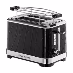 Russell Hobbs 28091-56, 2 slice(s), Black, Stainless steel, Buttons, Premium Textured, 1050 W