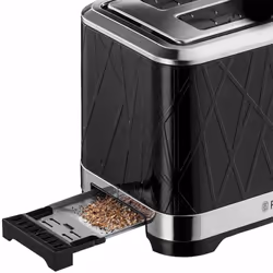 Russell Hobbs Structure Black 2 Slice Toaster