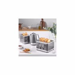 Russell Hobbs 28092 Structure Toaster, 2 Slice - Contemporary Design Featuring Lift and Look with Frozen, Cancel and Reheat Settings, Grey