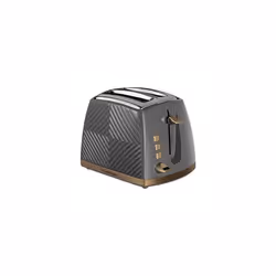 26392 Groove 2 Slice Toaster, Tactile 3D Design Bread Toaster with Frozen, Cancel and Reheat Settings, 850 Watts, Grey
